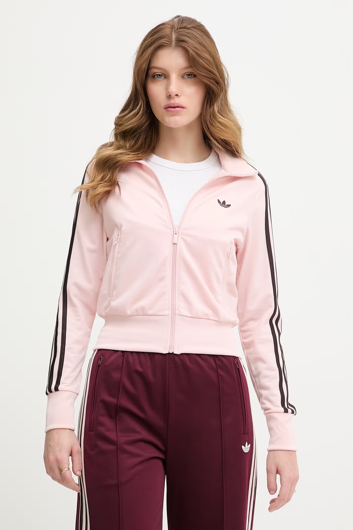 adidas Originals μπλούζα με κουμπιά Γυναικεία ροζ KC6573