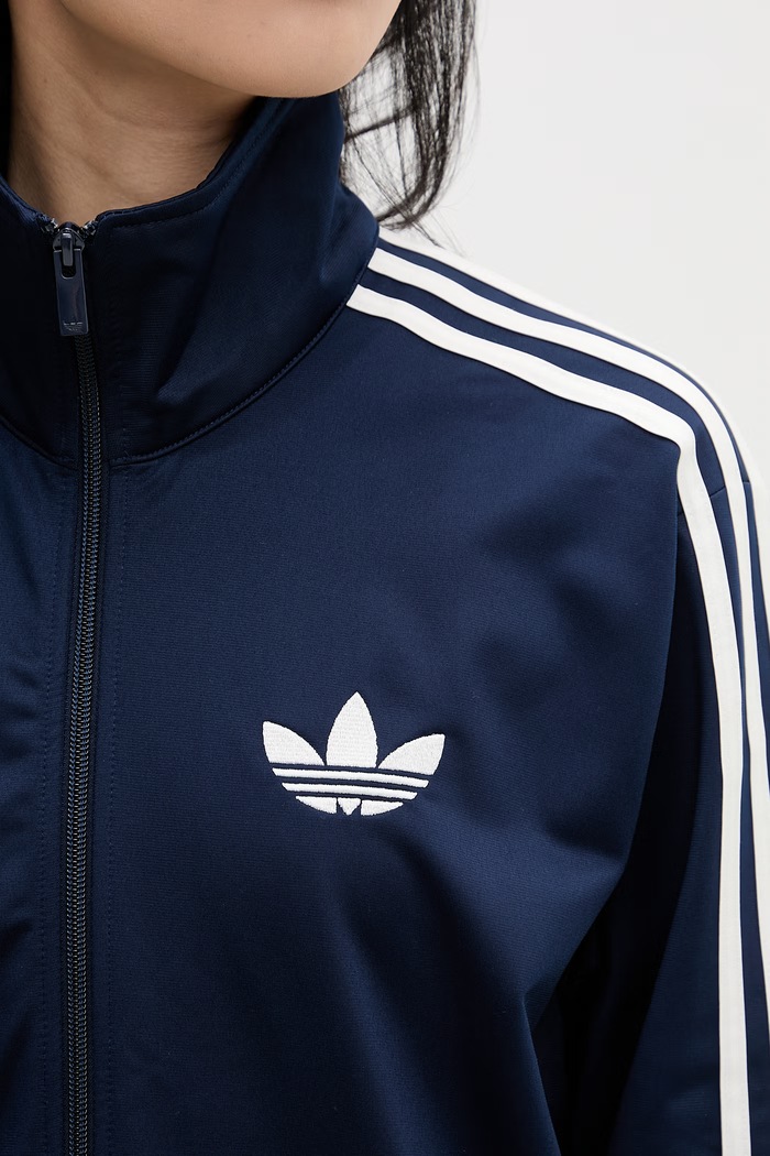 adidas Originals hanorac cu fermoar pentru femei KC9004 bleumarin