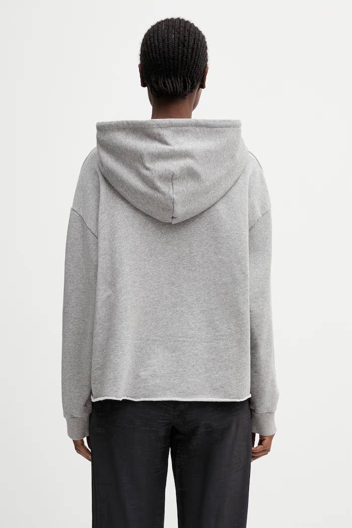 Oblečenie MM6 Maison Margiela mikina s kapucňou bavlnená dámska S52GU0235.M25025.853M sivá