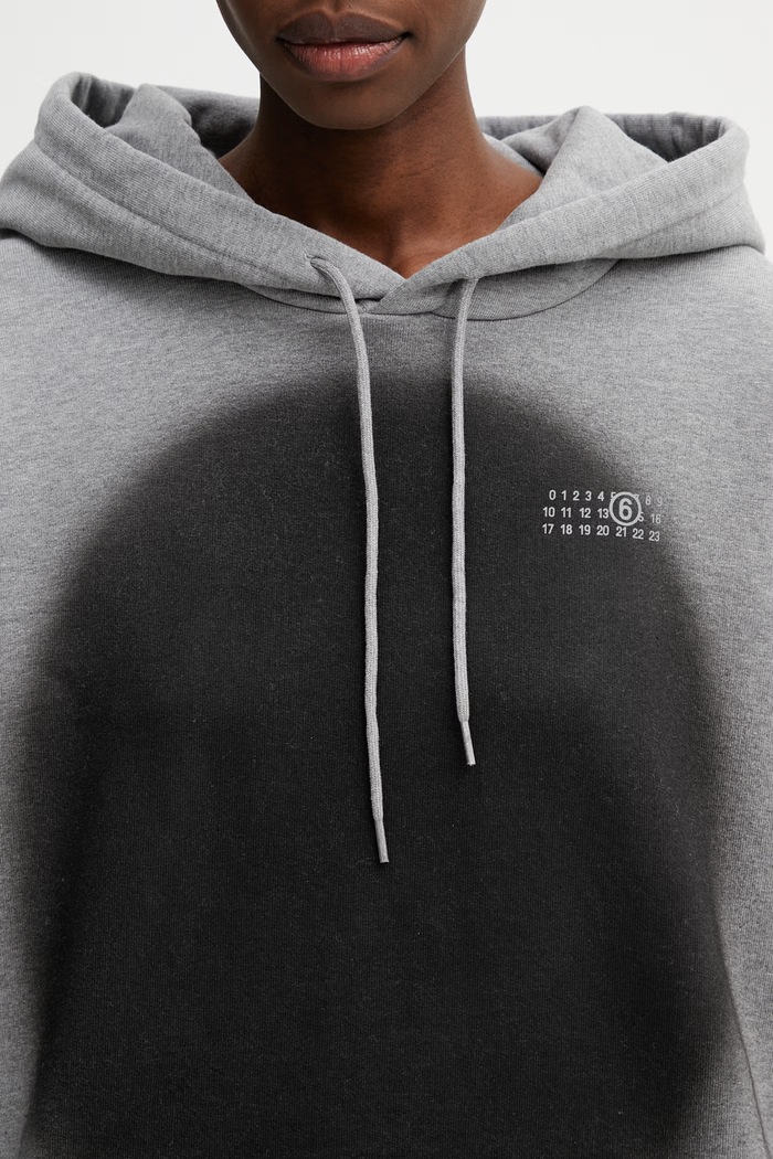 MM6 Maison Margiela hoodie cotton Women's gray S52GU0252.S25337.853M