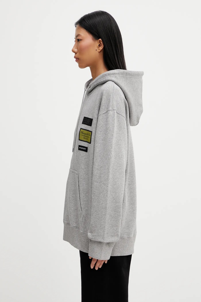 Bavlnená mikina MM6 Maison Margiela S52GU0255.M25025.853M sivá SS26