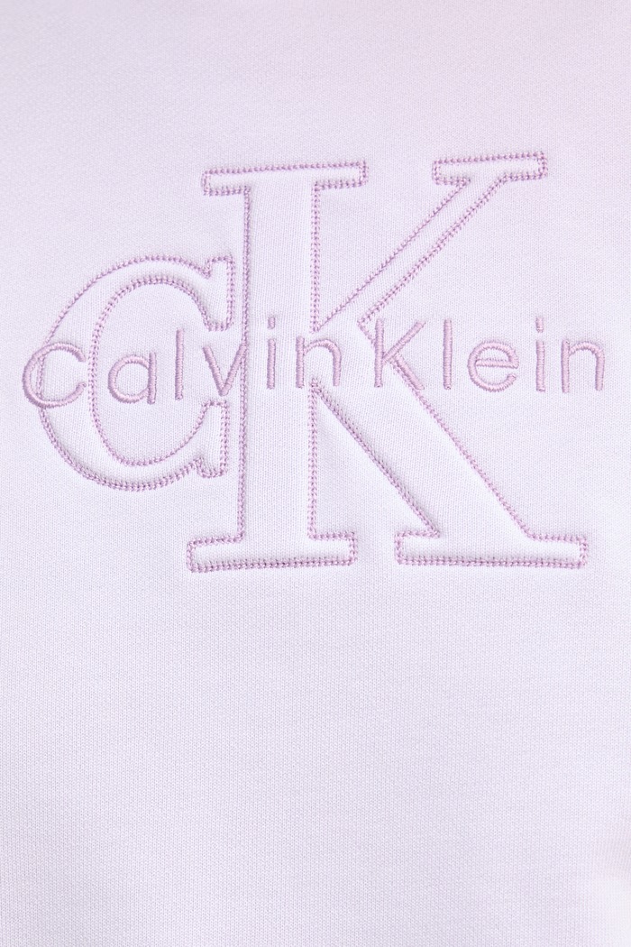 Calvin Klein Jeans mikina dámska bavlnená LV047F204G fialová