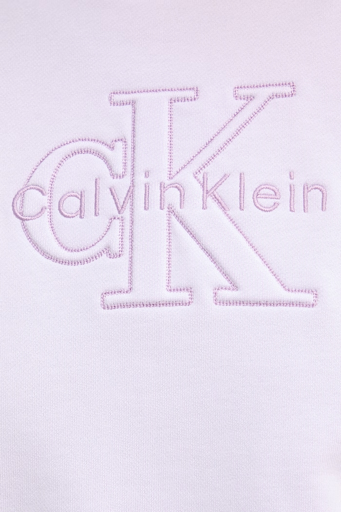 Calvin Klein Jeans mikina dámska bavlnená LV047F204G fialová