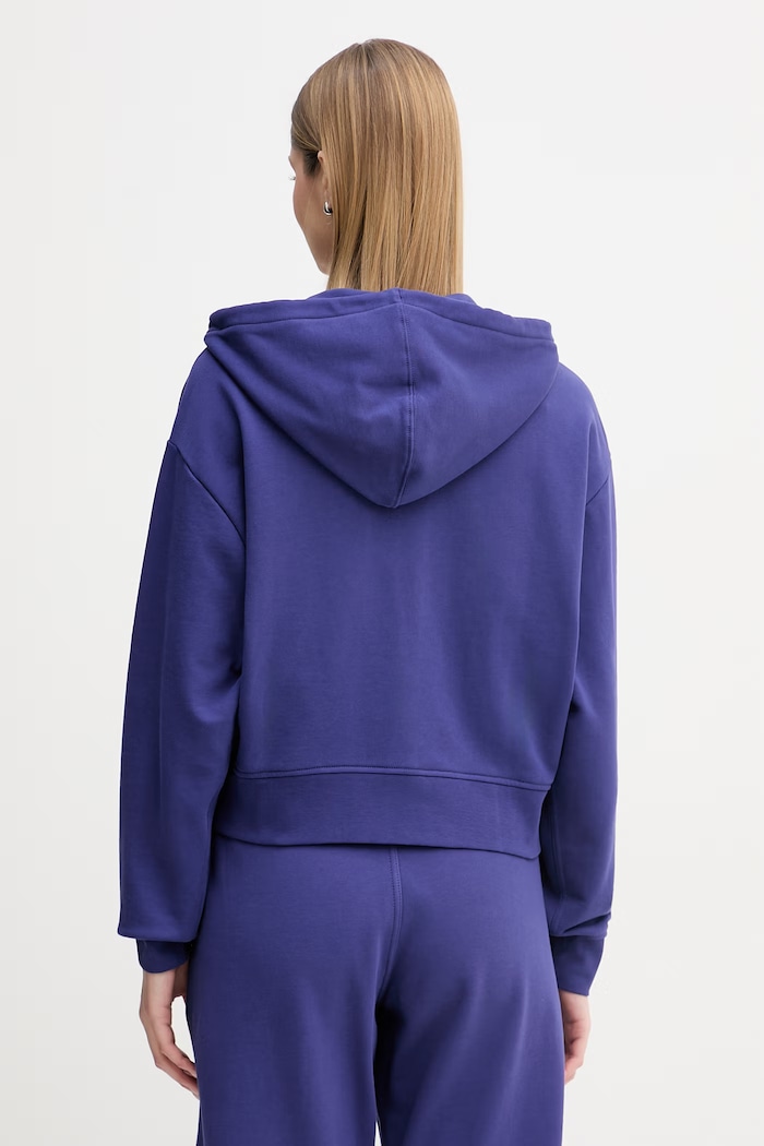 Îmbrăcăminte Calvin Klein Jeans hanorac pentru femei, din bumbac LV047F208G violet