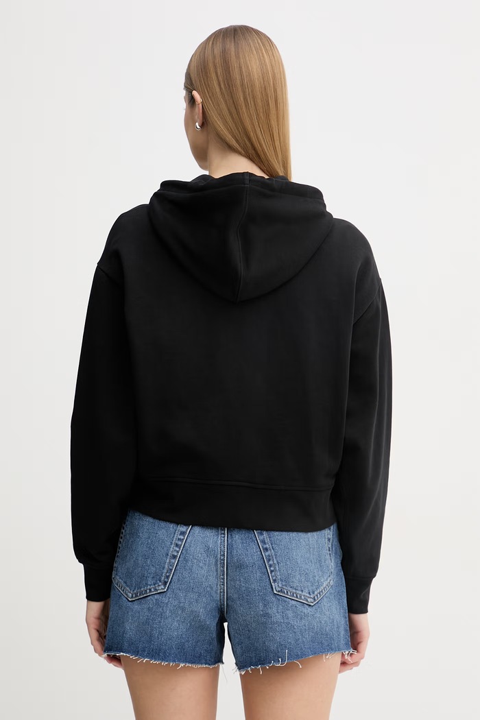 Ρούχα Calvin Klein Jeans μπλούζα Γυναικεία βαμβακερή LV047F208G μαύρο