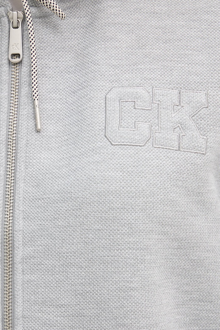 Calvin Klein Jeans mikina s kapucňou dámska LV047F236G sivá