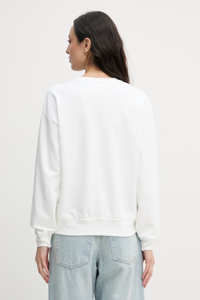 Oblečenie Calvin Klein Jeans mikina dámska bavlnená LV047F818G béžová