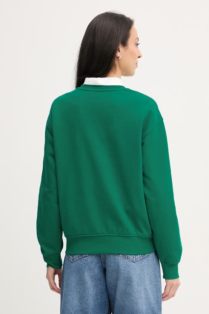Oblečenie Calvin Klein Jeans mikina dámska bavlnená LV047F818G zelená