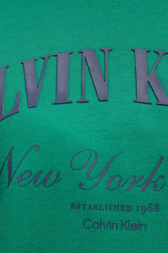 Calvin Klein Jeans mikina dámska bavlnená LV047F818G zelená