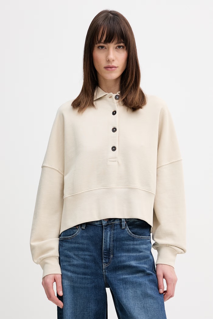 Marc O'Polo hanorac de bumbac print bej 5000013182