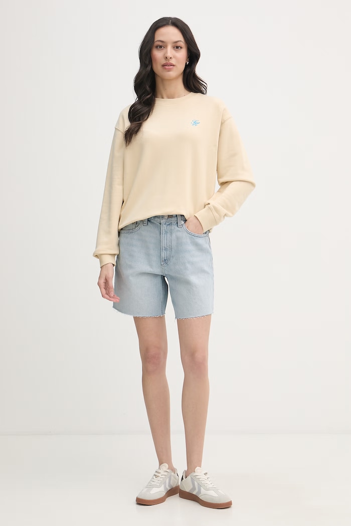 Tommy Hilfiger mikina dámska WW0WW48724 béžová SS26