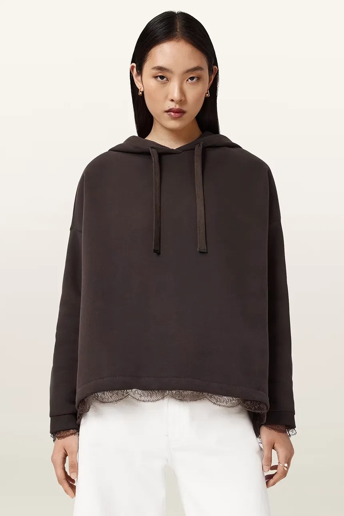 AllSaints felpa NIA con marrone W027JE