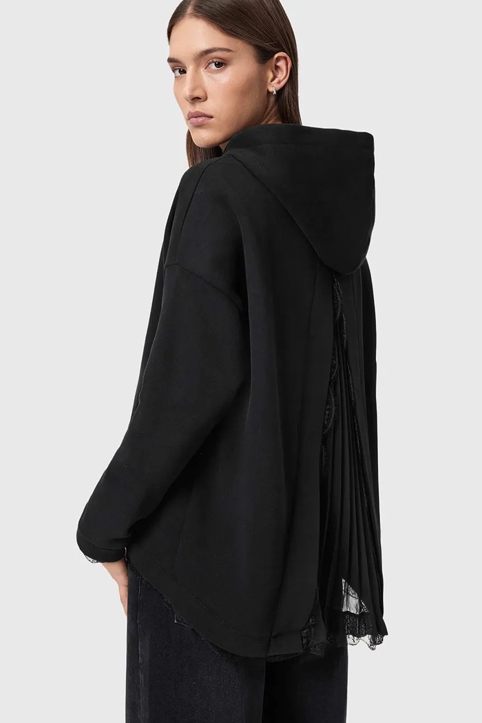 Μπλούζα AllSaints NIA μαύρο W027JE