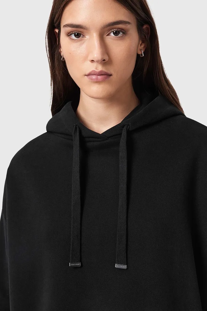 Μπλούζα AllSaints NIA W027JE μαύρο