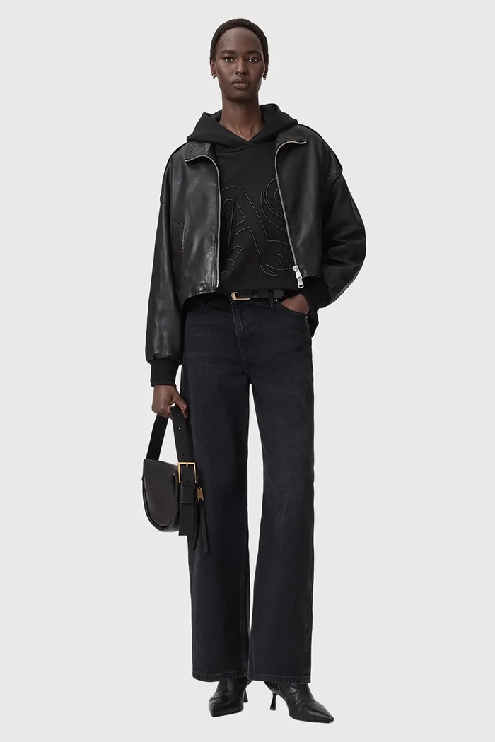 AllSaints bluza bawełniana ARTIA W065JE czarny