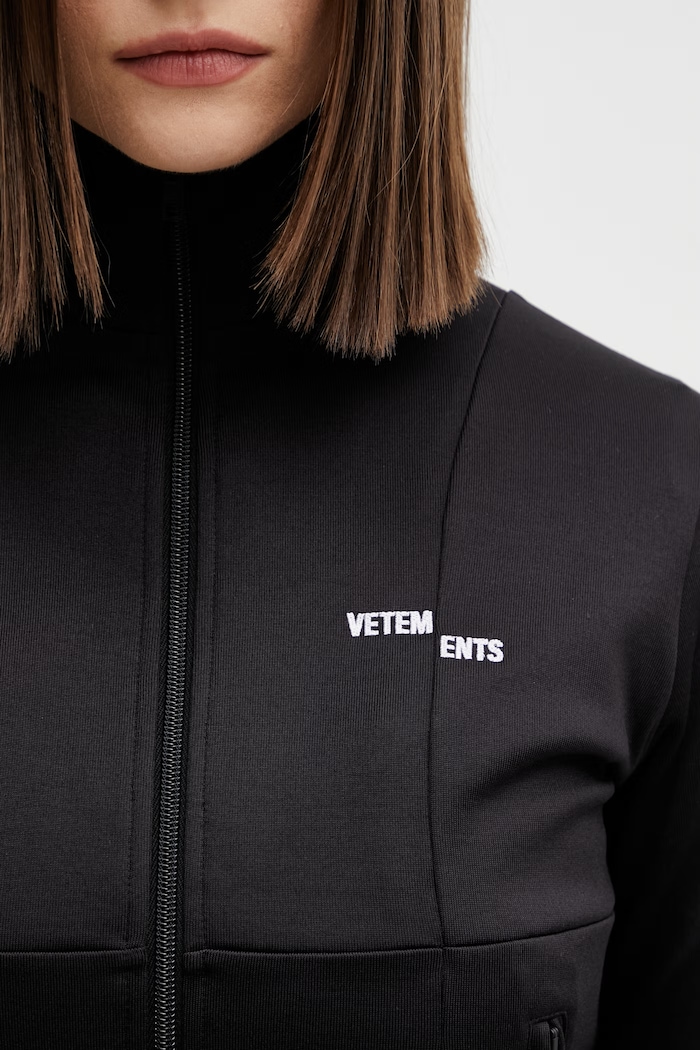 VETEMENTS bluza Cut-up Athletic czarny WE76GJ337B