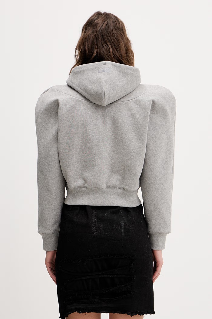 Odzież VETEMENTS bluza bawełniana WE76ZU503G szary