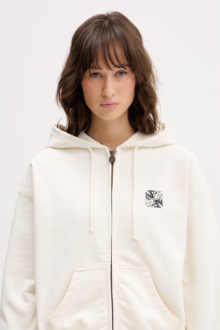 VETEMENTS bluza Biker Cross Logo beżowy WE76ZU528V