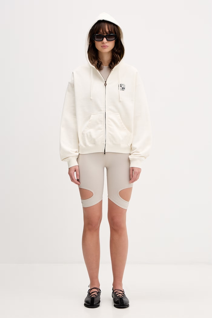 VETEMENTS bluza Biker Cross Logo WE76ZU528V beżowy