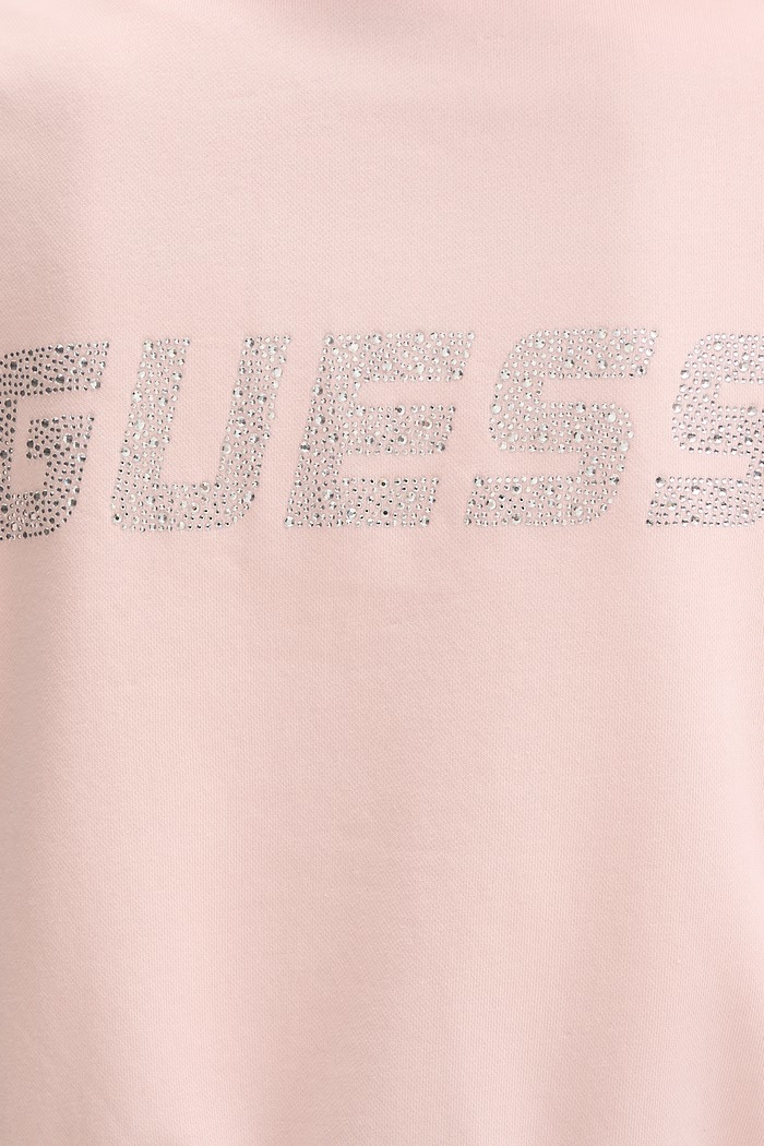 Guess mikina na zips dámska SILVY V6GQ15.K3093 ružová