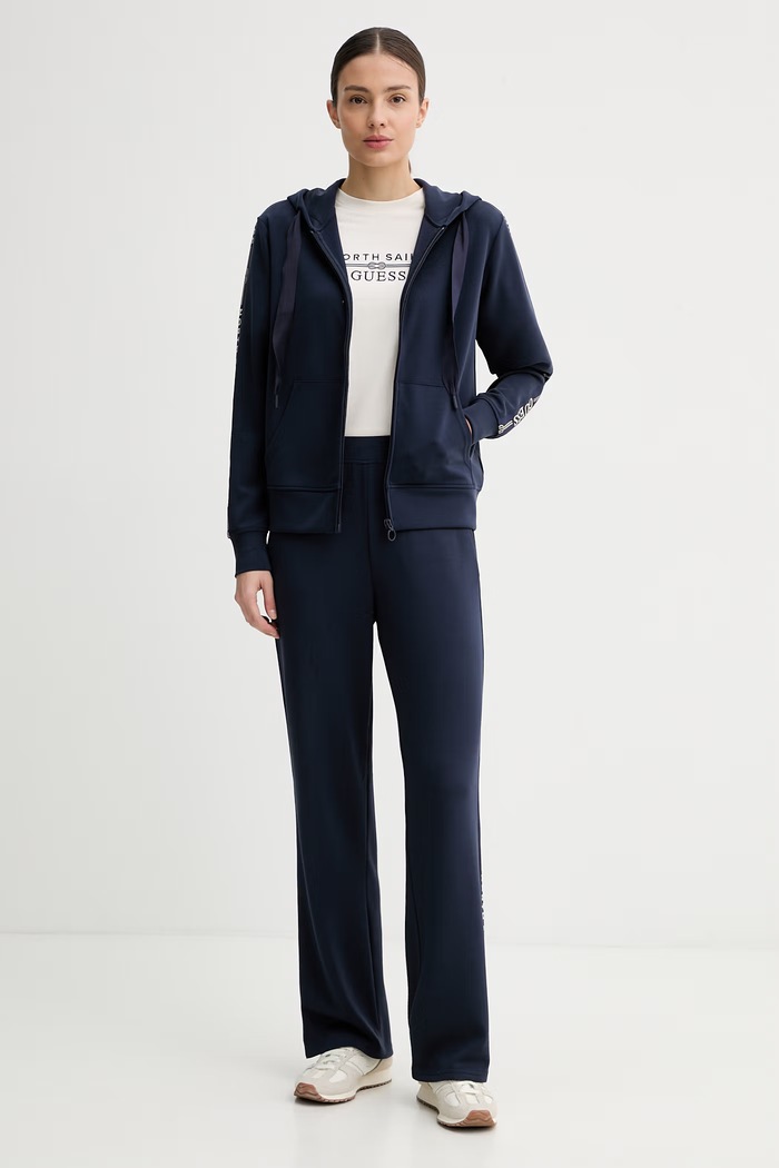 Guess Μπλούζα με κουκούλα Γυναικεία X NORTH SAILS W6GQ03.K2656 σκούρο μπλε SS26