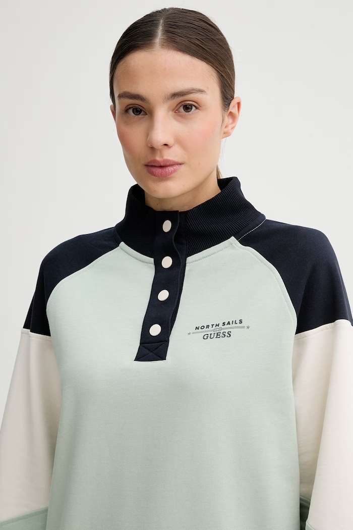 Guess кофта для женщин X NORTH SAILS зелёный W6GQ12.K3481
