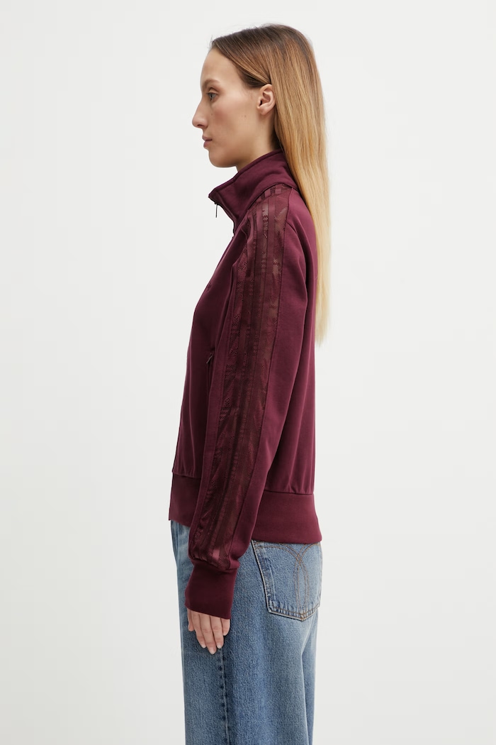 adidas Originals sweatshirt FIREBIRD LACETT KC6451 maroon SS26
