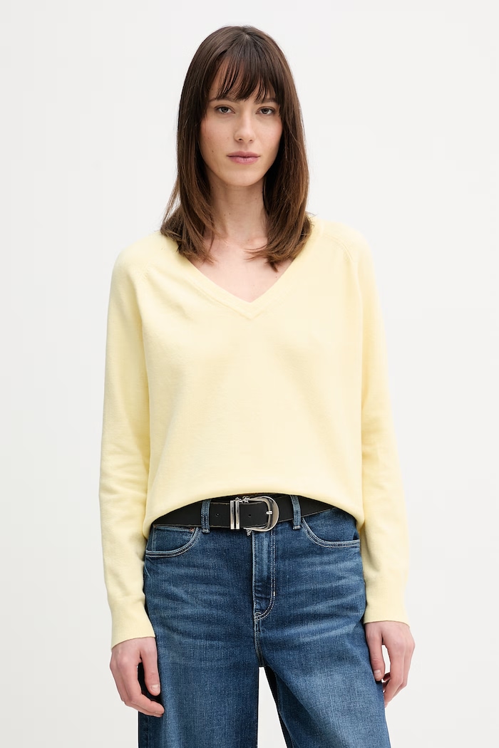 Levi's sweter TARA SUPER SOFT VNECK pozostałe żółty 0046F.0010