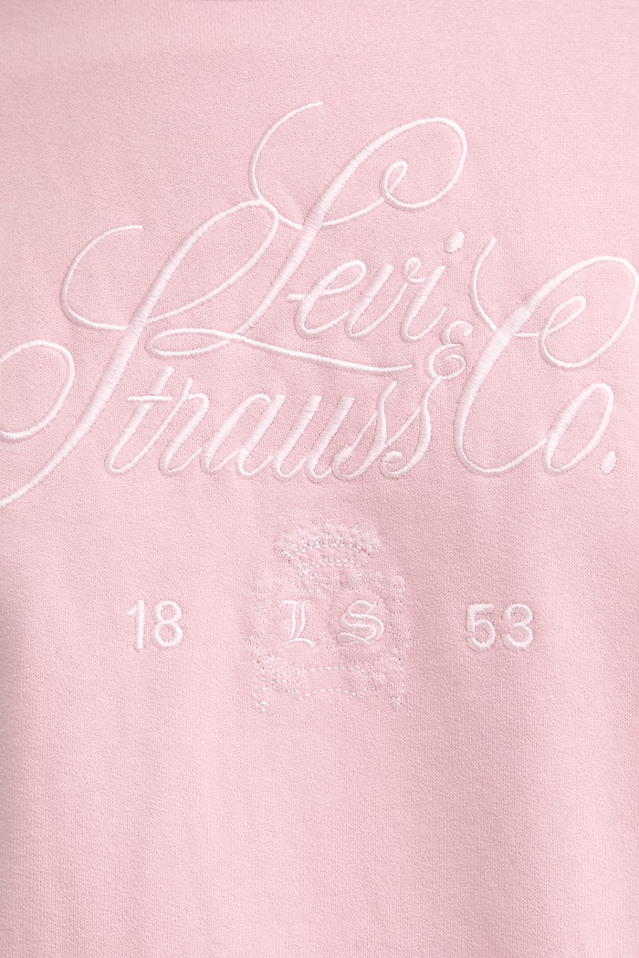 Levi's bluză GR VINTAGE BOXY CREW 005OZ roz