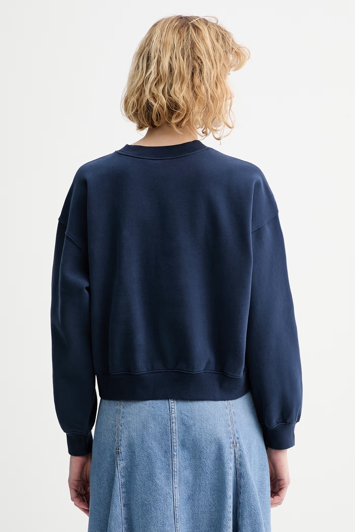 Îmbrăcăminte Levi's bluză GR VINTAGE BOXY CREW 005OZ bleumarin