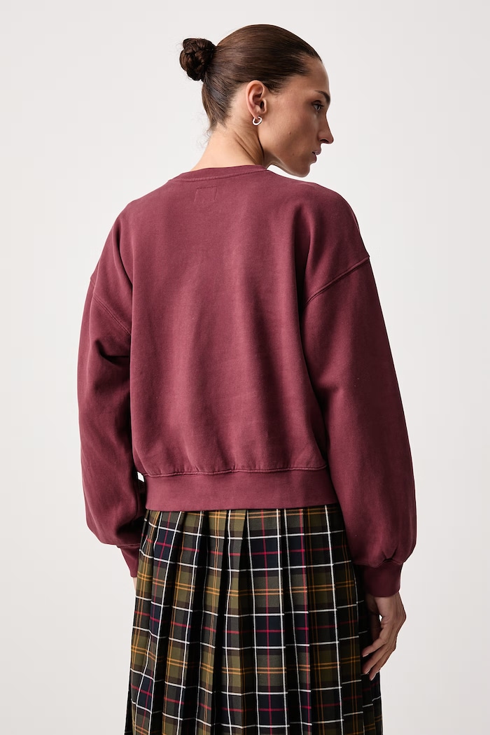 Oblečenie Levi's Mikina dámska s bavlnou GR VINTAGE BOXY CREW 005OZ červená