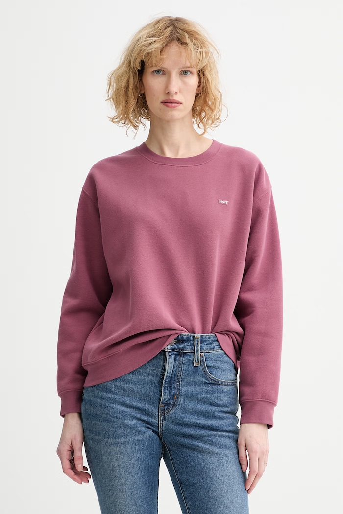Levi's bluză EVERYDAY SWEATSHIRT uni roz A5942.0061
