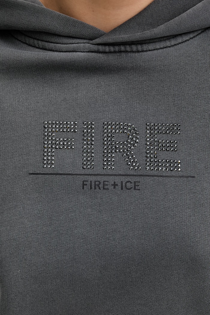 BOGNER Fire+Ice mikina s kapucňou dámska bavlnená SIBEL 84929609 sivá