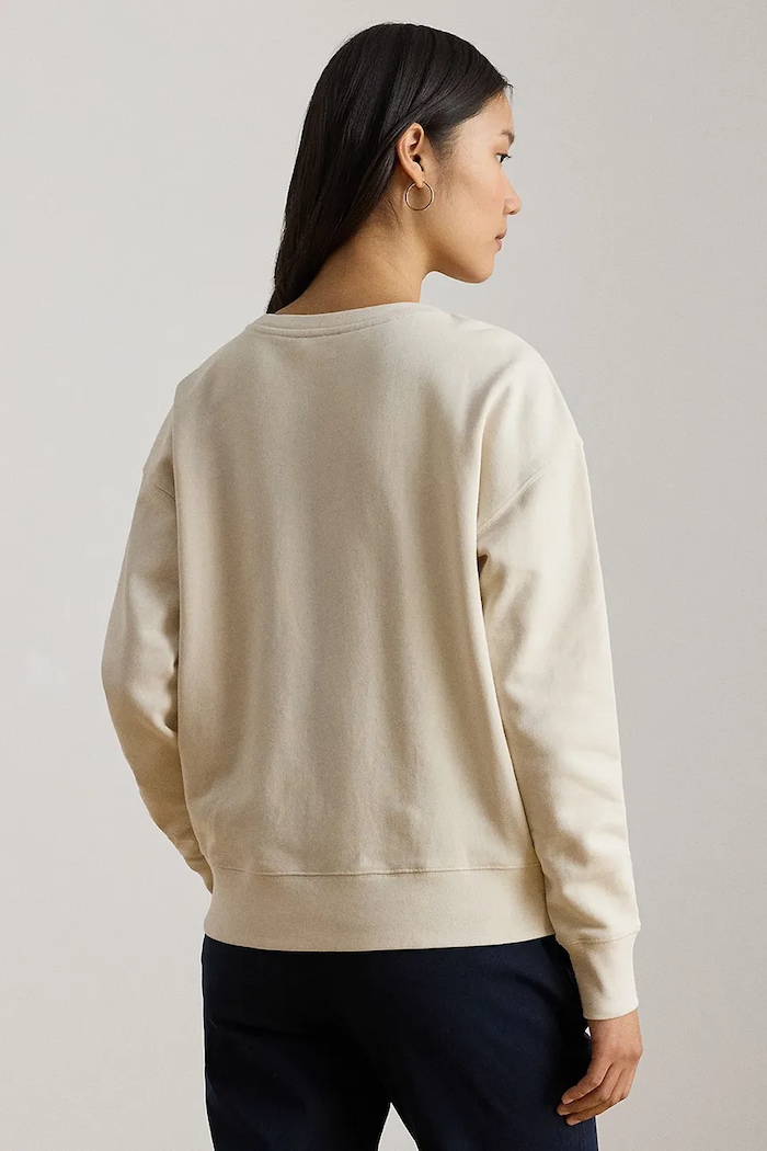Lauren Ralph Lauren hanorac pentru femei, din bumbac 200P10151 bej SS26