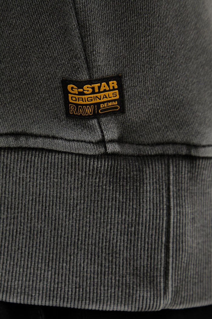 Βαμβακερή μπλούζα G-Star Washed relaxed r D28752.D969 γκρί
