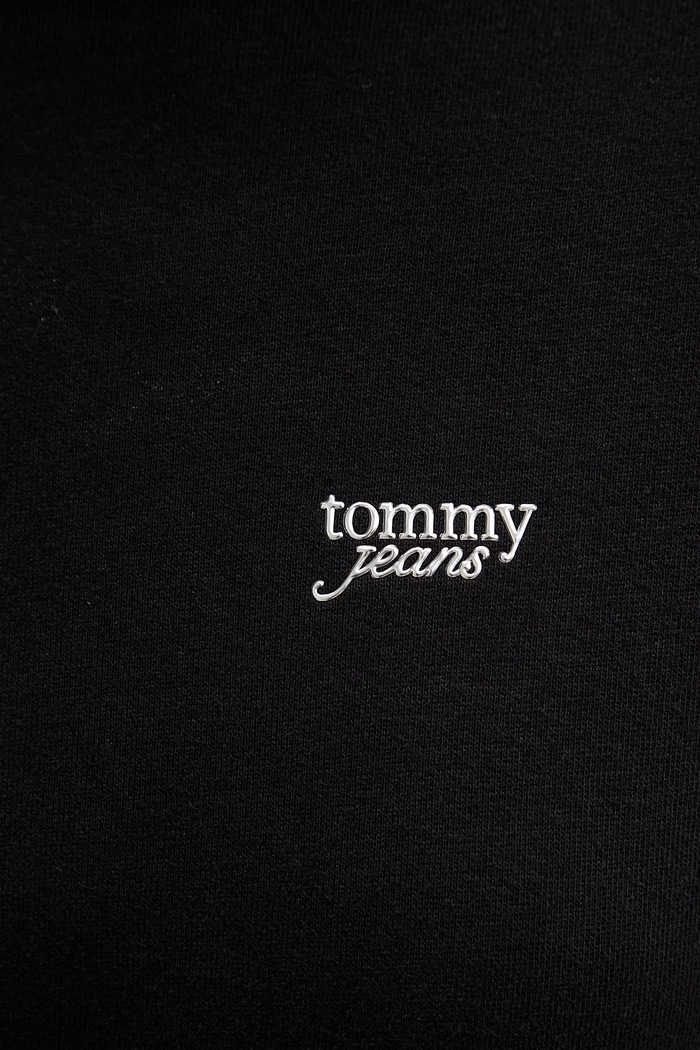 Tommy Jeans bluza z kapturem damska bawełniana DW0DW22355 czarny