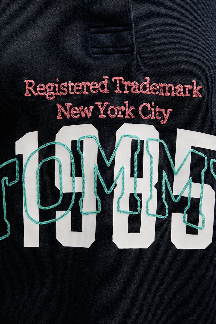 Tommy Jeans mikina dámska bavlnená DW0DW22581 tmavomodrá