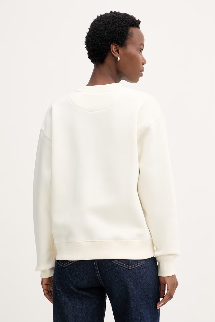 Abbigliamento U.S. Polo Assn. felpa da donna con cotone DHM CREW NECK SWEAT WUP2280 beige
