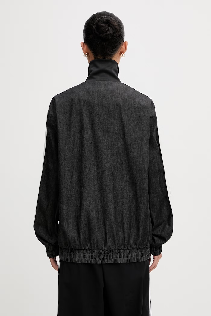 Odzież adidas Originals bluza rozpinana bawełniana damska KW8758 czarny