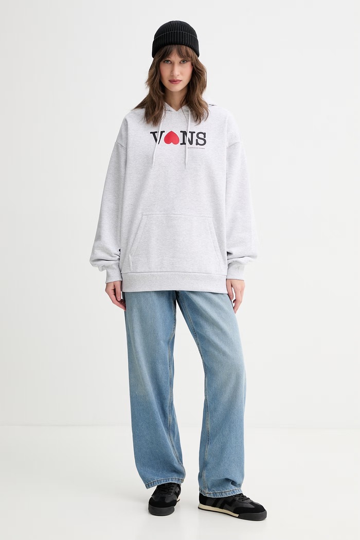 Vans Mikina s kapucňou dámska VN000XDM1QI1 sivá SS26