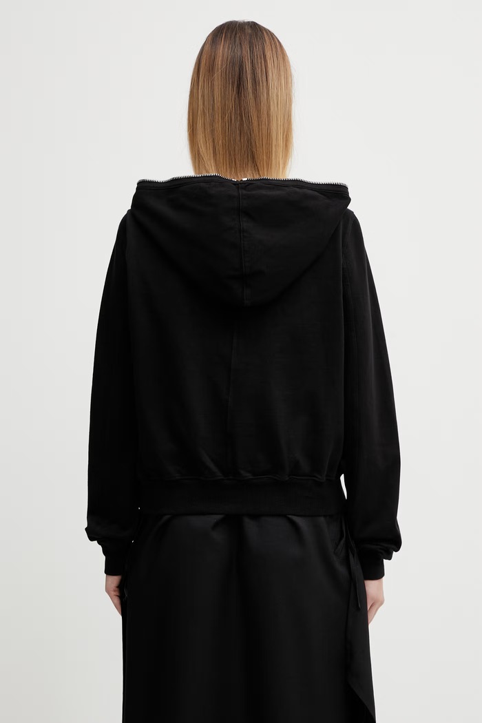 Oblečení Bavlněná mikina Rick Owens DRKSHDW Small Gimp DS01F4246.RIG černá