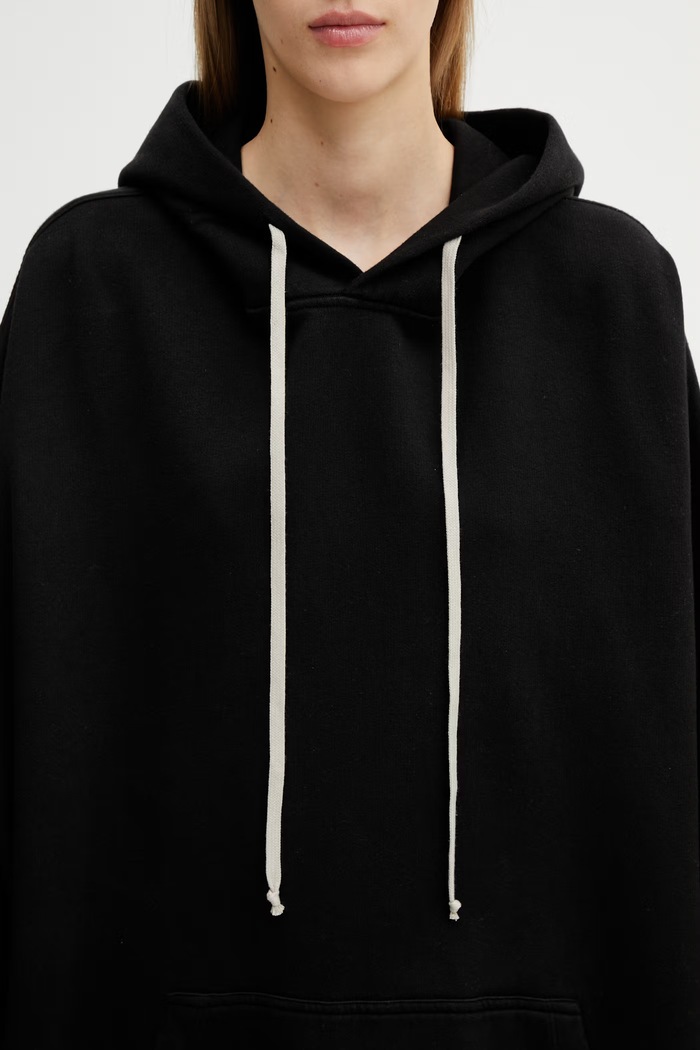 Rick Owens DRKSHDW Hun hoodie cotton Women's black DS01F4232.FP