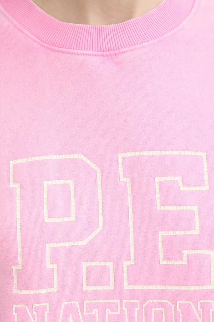 P.E Nation hanorac pentru femei, din bumbac Elysian 261F108 roz