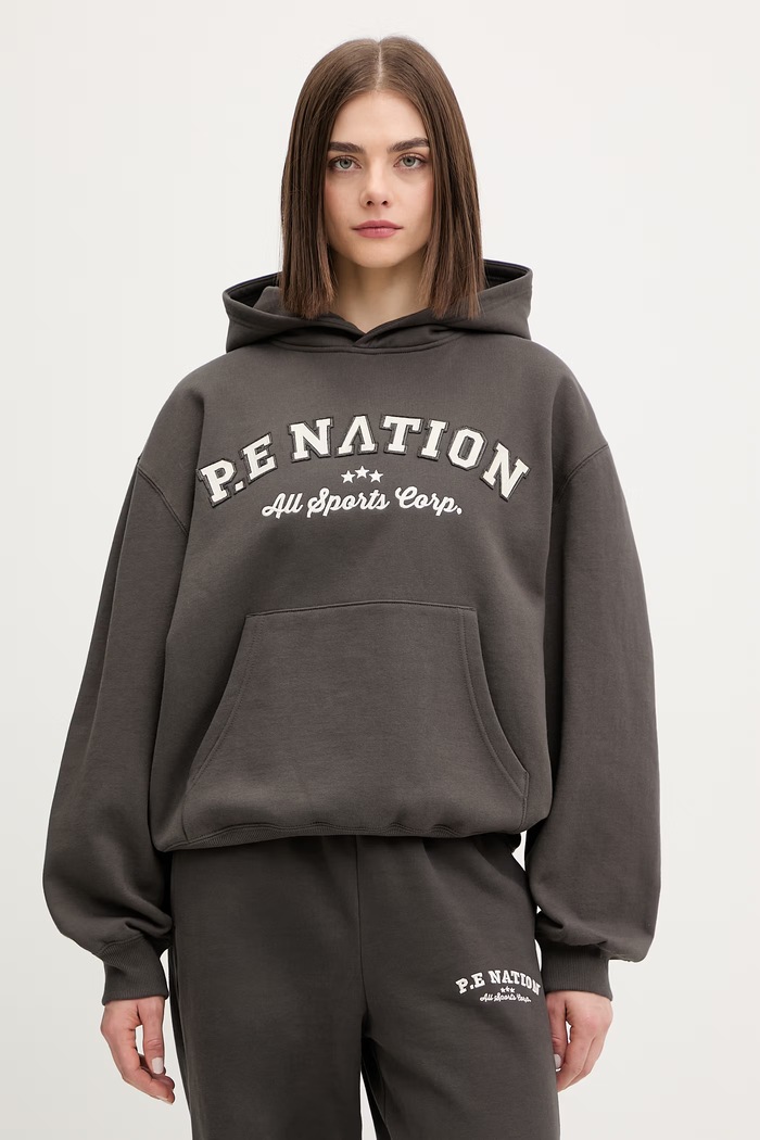 P.E Nation felső Dynamic aplikációval szürke 261H098