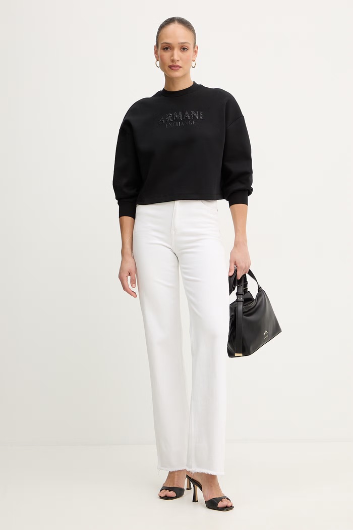 Pulover Armani Exchange XW002049.AF21298 črna SS26