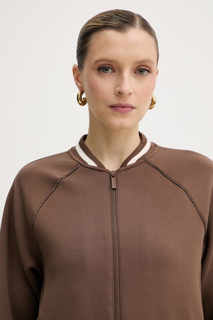 Armani Exchange dámska mikina na zips hnedá XW002071.AF10804
