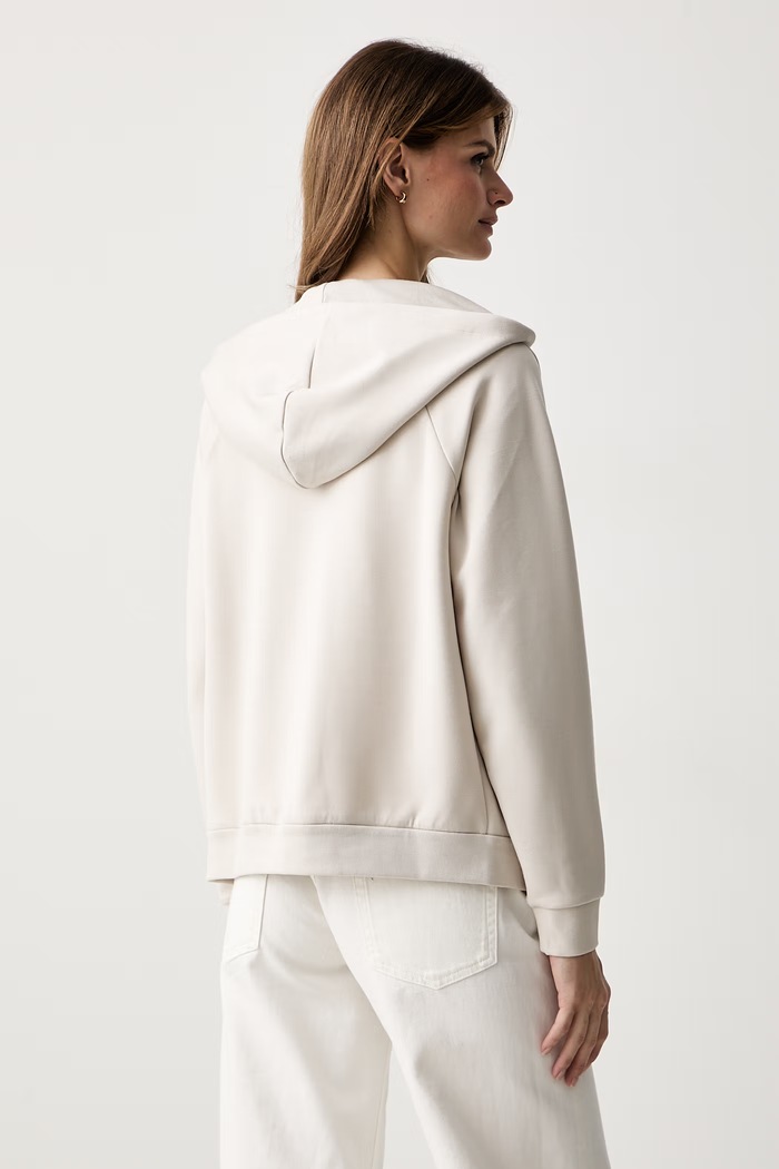 Odzież Armani Exchange Bluza damska z wiskozą XW002814.AF13397 beżowy