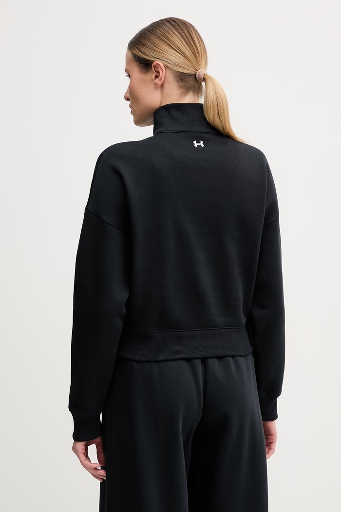 Дрехи Under Armour суичър дамски от памук Rival Fleece 6012292 черен