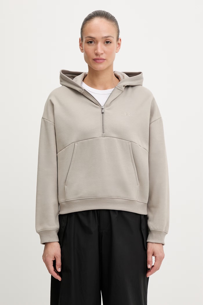 Under Armour mikina s kapucňou dámska Icon Fleece béžová 6012843