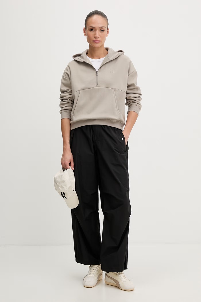 Under Armour mikina s kapucňou dámska Icon Fleece 6012843 béžová SS26